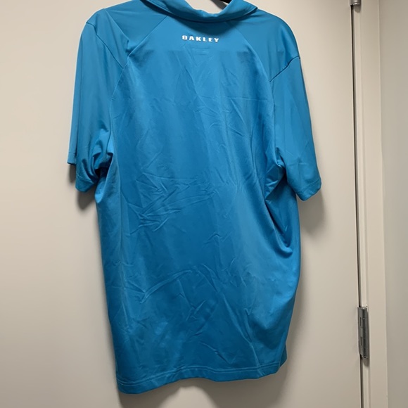 Men’s Oakley Polo Golf Shirt in Blue Size Large - Picture 4 of 8